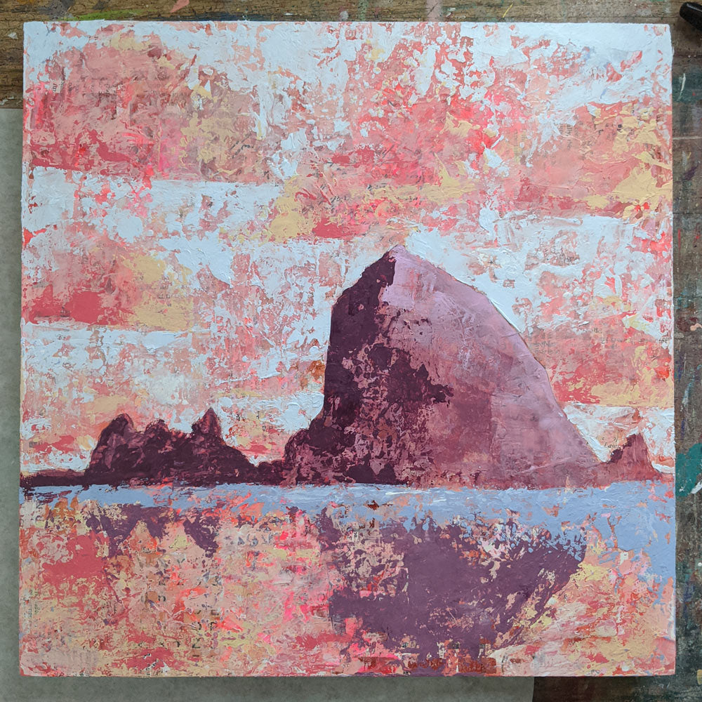 ** for Mike ** 12"x12" - Cannon Beach 3
