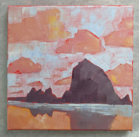 ** for Mike ** 8"x8" - Cannon Beach 2