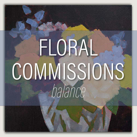 8x8" Floral Commision - Balance